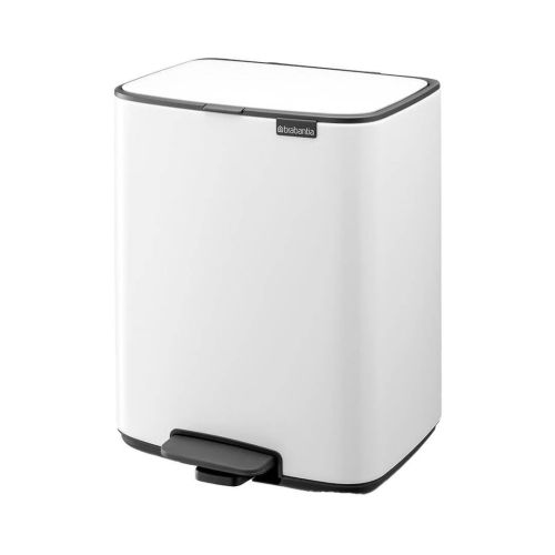 Cubo de Basura BO Brabantia 12L Color Blanco con Pedal 236907