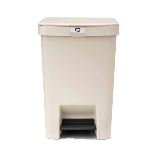 Cubo de Pedal STEPUP 25 Litros Beige con Cierre Suave 251863