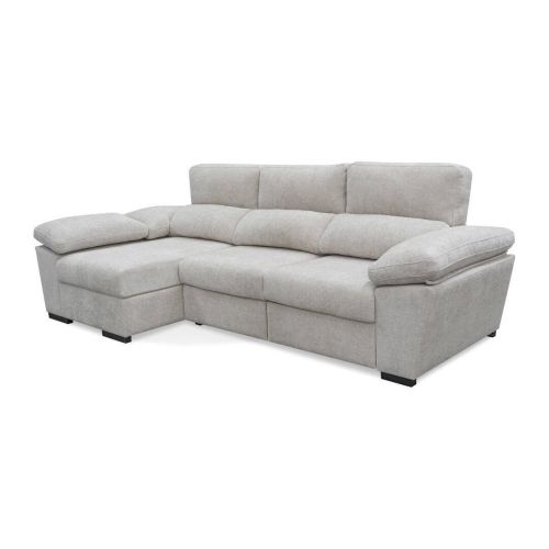 Sofá Chaise Longue Izquierda ELAN con Arcón y Cabezal Reclinable
