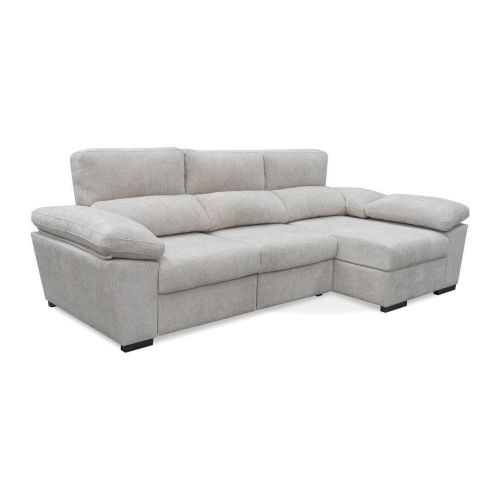 Sofá Chaise Longue Derecha ELAN con Arcón y Cabezal Reclinable