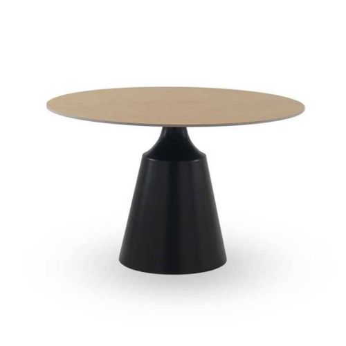 Mesa de Comedor Redonda Cerámica Fresno Natural 120 cm GABAR 11612