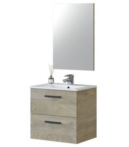 Conjunto de Baño NOA 305180C Suspendido con Espejo Roble Alaska
