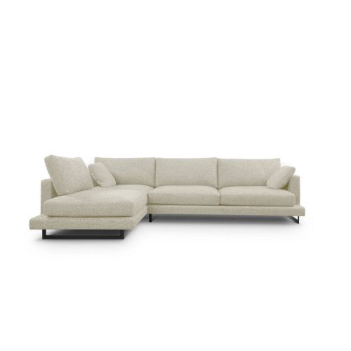 Chaiselongue Izquierda de 4 Plazas QUEEN con Patas de Metal