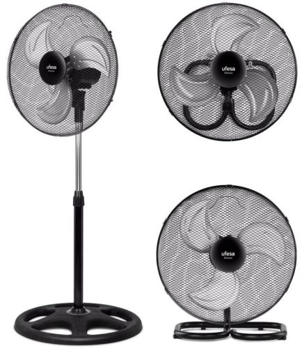 Ventilador UFESA Ottawa 3 en 1 45 cm con 3 Velocidades y Altura Ajustable OTTAWA3EN1