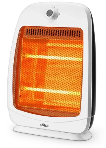 Estufa de Cuarzo Ufesa 800W 2 Niveles Sistema Antivuelco Rigel