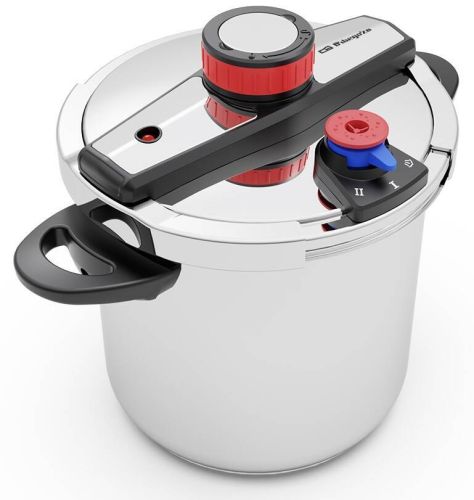 Olla a Presión ORBEGOZO Súper Rápida Acero Inoxidable 8L Sistema EasyLock HP8200