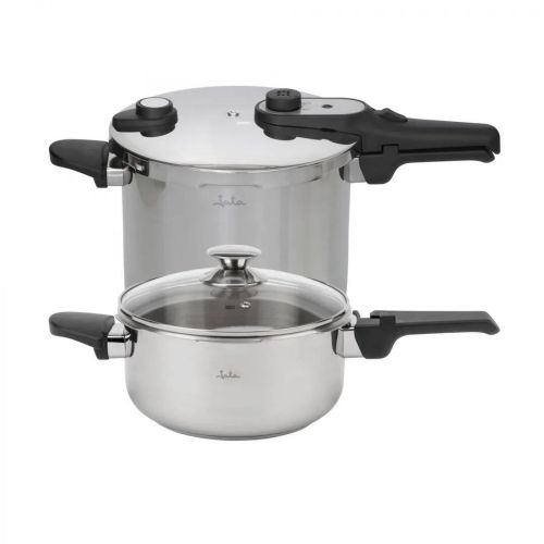 Juego de Ollas a Presión Express JATA 4+7L Acero Inoxidable HOLL2547