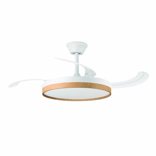 Ventilador de Techo ORBEGOZO Retráctil LED Blanco Silencioso
