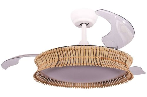 Ventilador de Techo F.M. con Aspas Retráctiles y Luz LED VR-1200