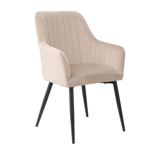 Silla de Comedor ABRIL Tapizada en Terciopelo