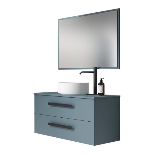 Conjunto de Baño CAIRO de Color Azul Mate