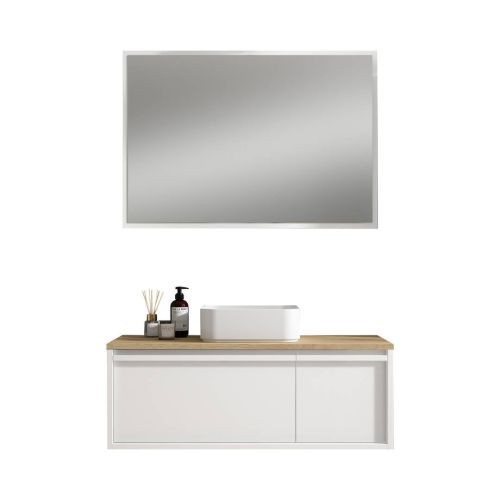 Conjunto de Baño en Blanco en Blanco Mate LOIRA