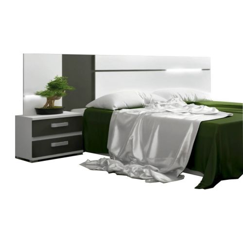 Cabecero de Cama de Matrimonio con Luces CABRA