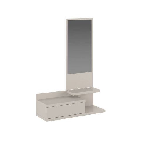 Recibidor Vertical AURA de Melamina con Cajón y Espejo