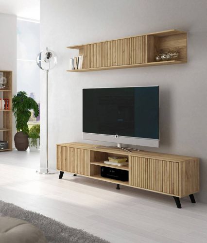 Conjunto de Salón SOLANA en Acabado Mauvella con Detalle Rayado