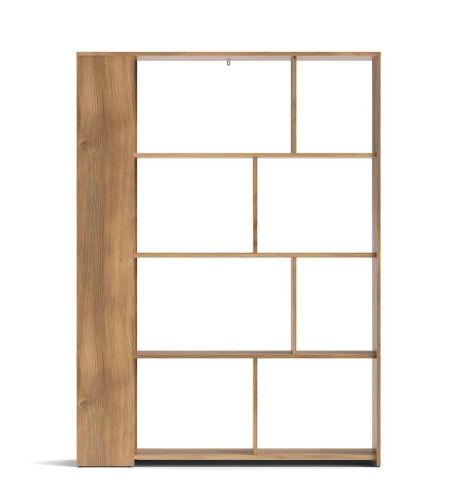 Estantería de Salón ELBA Asimétrica Acabado Mauvella de 129 cm A031EL29MAU