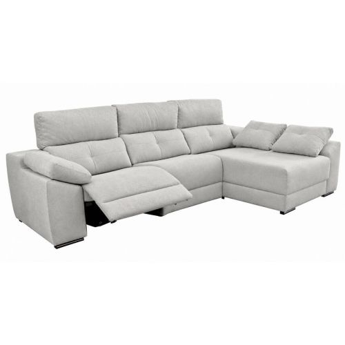 Sofá Chaise Longue Derecha MÁXIMO con Relax Eléctrico en Tela