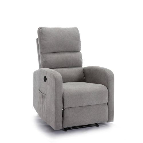 Sillón Relax Manual POPPY Tapizado en Tela