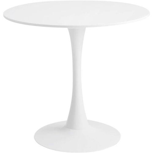 Mesa de Comedor TURIN Redonda en Estructura Polipropileno Blanca MBLMES0000022A