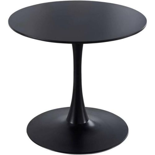 Mesa de Comedor TURIN Redonda en Estructura Polipropileno Negra MBLMES0000023A