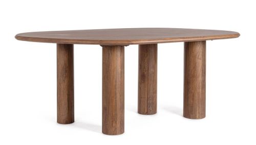 Mesa de Comedor SANAT Ovalada en Madera de Mango 0747333