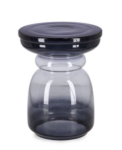 Mesa Auxiliar NASIR Estructura de Vidrio Azul 0746999