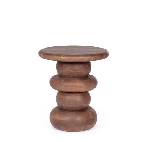 Mesa Auxiliar LOPEZ de Madera de Mango Acabado Tobacco 0747460