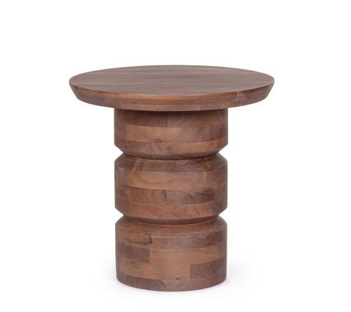 Mesa Auxiliar CORTEZ de Madera de Mango Acabado Tobacco 0747461