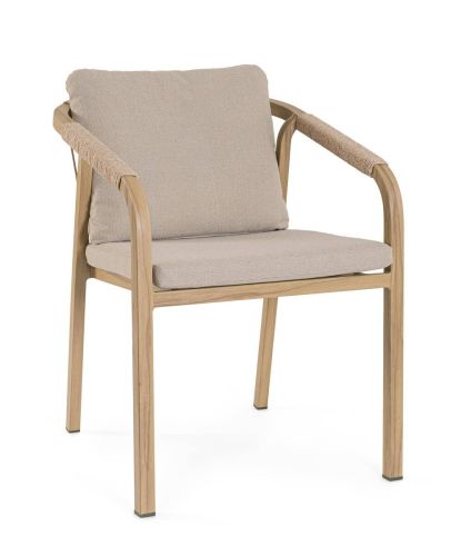 Silla de Jardín KALIMERA con Cuerda Trenzada y Cojines 0664125