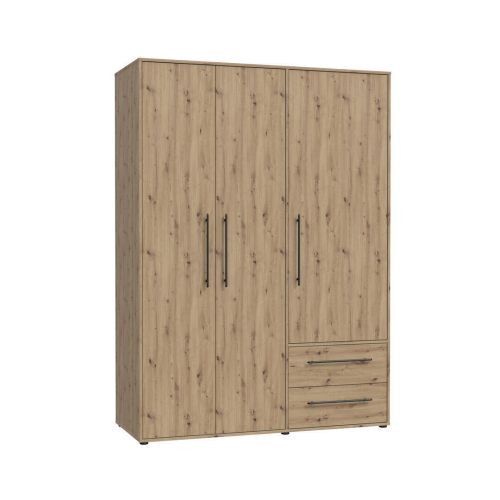 Armario de 3 Puertas W19 Artisan con Tiradores Negros MKSS833-D78