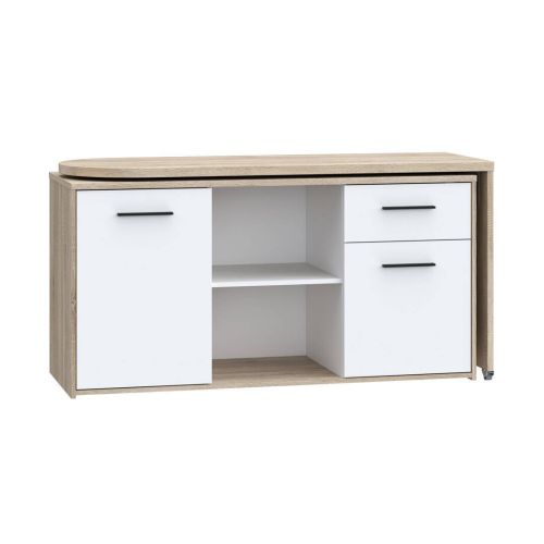 Mueble Multifuncional ALIKLIA con Mesa Giratoria 180º y Ruedas A7