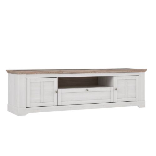Mueble TV ILOPPA L35 2 Puertas 1 Cajón SNOW y Roble NELSON