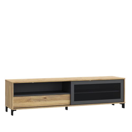 Mueble TV SOUTH BEACH L78 con Cristal Ahumado de 180,5 cm