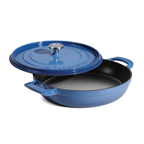 Cazuela Baja Hierro Fundido Esmaltado Color Azul 30 cm 3.8L 31700164