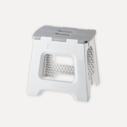 Taburete Plegable COMPACT Antideslizante Gris 32 cm 8917