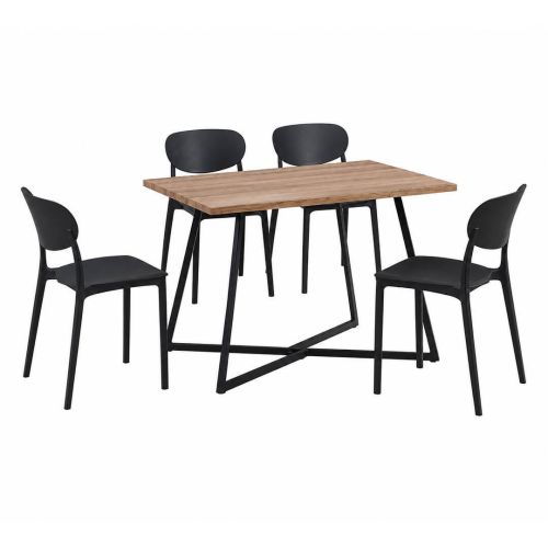 Comedor Completo KIRBY con Mesa de Melamina y 4 Sillas