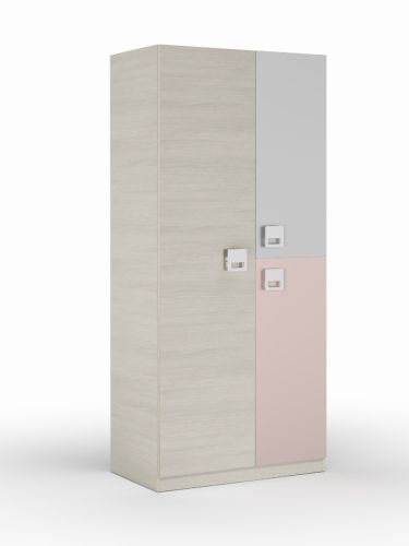 Armario NUBE de Melamina de Color blanco Alpes Gris y Rosa 0M7448Y