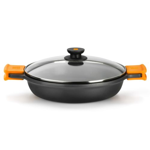 Cacerola baja BRA EFFICIENT 28 cm con tapa