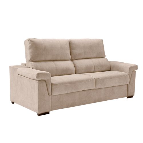 Sofá tres plazas Fijo Modelo ANDREA tapizado en tela