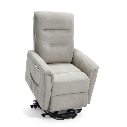 Sillón Relax Power Lift EBRO Tapizado en Poliéster con 2 Motores