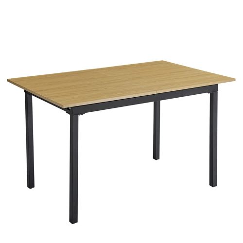 Mesa de Comedor CAMDEN Extensible en MDF Negro