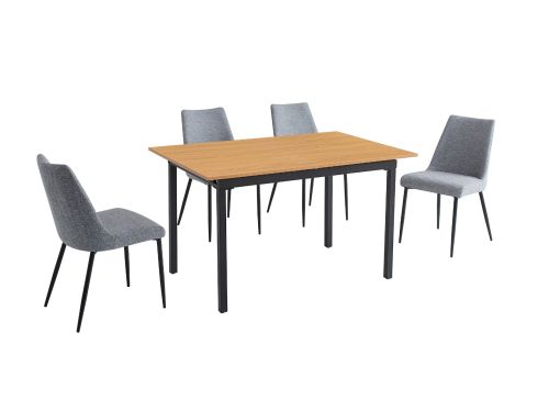 Conjunto de Comedor CAMDEN MORGAN Mesa Extensible y 4 Sillas