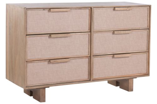 Cómoda Estructura de Mango con Cajones de Ratán MB-227282
