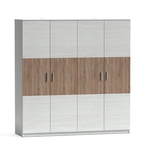 Armario 4 Puertas MONIKA color Andersen-Gris