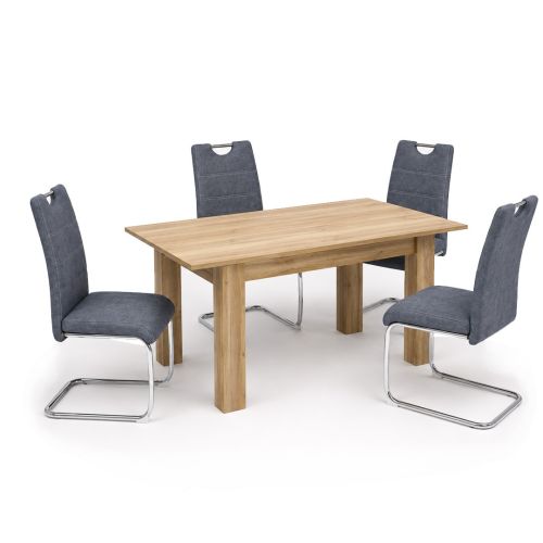 Conjunto Mesa KILLARNEY con 4 Sillas Tapizadas en Tela