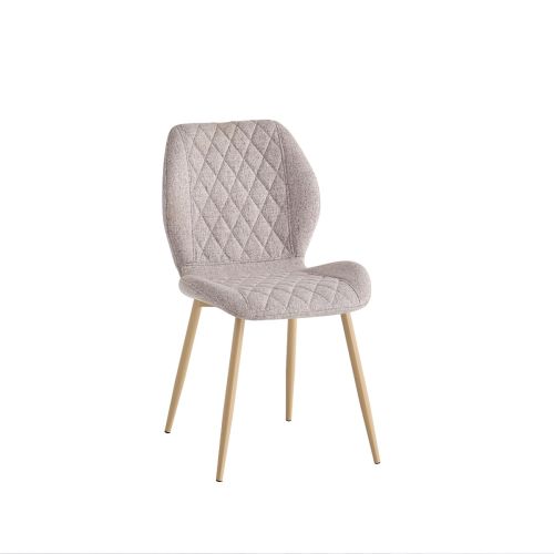 Sillas de Comedor SELMA Juego de 4 con Patas Efecto Madera